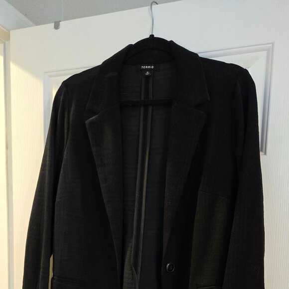Torrid - Black Blazer - Size 0 (Large/12) - EUC - Picture 1 of 4